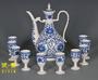 11頭寶玉瓷青花纏枝蓮酒具